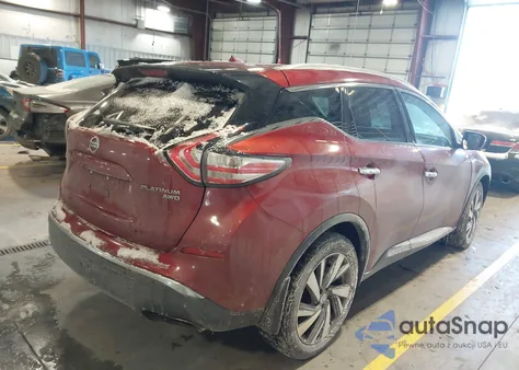 2015 Nissan Murano Platinum z USA, uszkodzony, nr VIN 5N1AZ2MHXFN209551